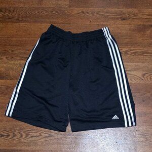 Men''s ADIDAS Navy Blue White Basketball Shorts Sz L EUC